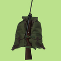 2 zsebes vadász hátizsák fegyvertartóval (H-023)